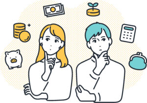 19歳以上23歳未満の被扶養者をイメージした男女のイラスト